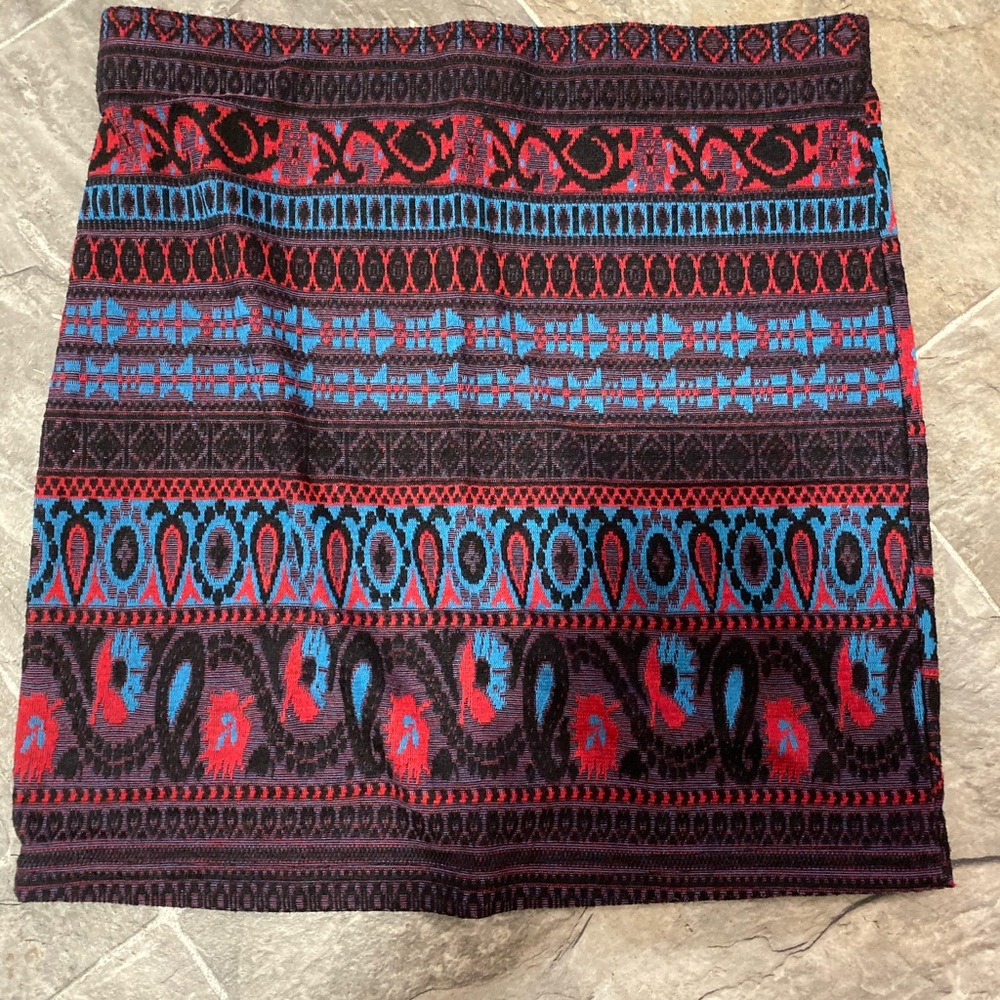 Aztec print skirt